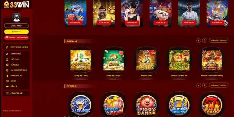 33Win có hệ thống game phong phú, độc đáo